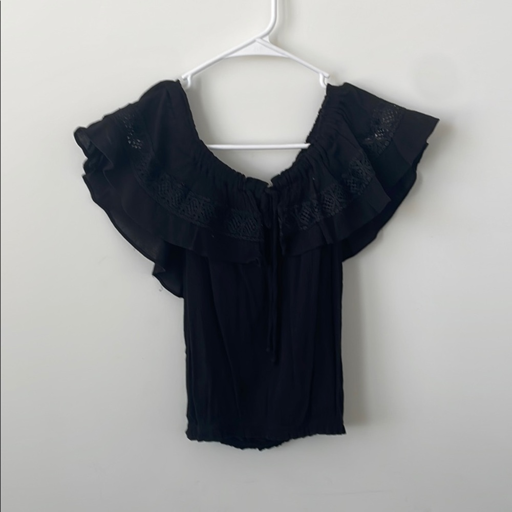 Black Off-Shoulder Top